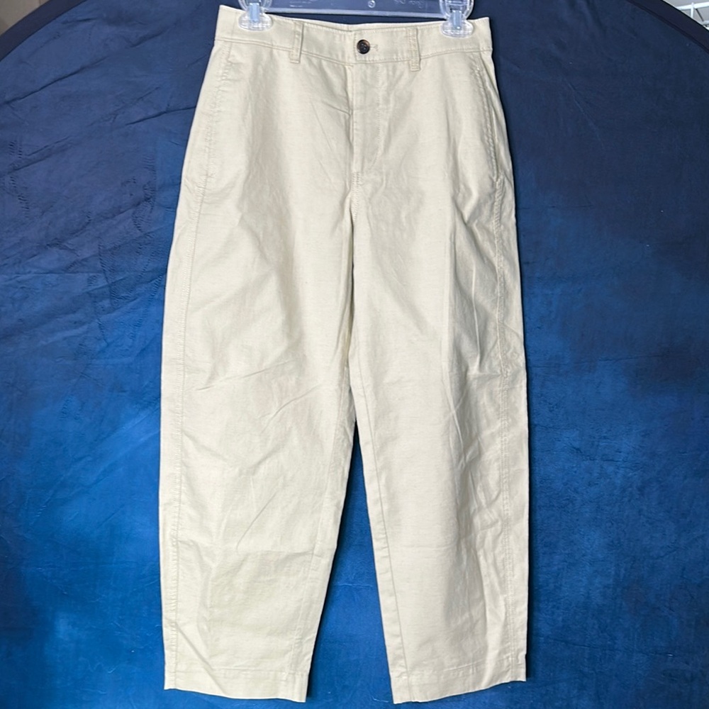 J. Crew Barrel Leg Pant in Cotton Blend